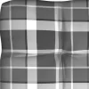 vidaXL Decor* Pallet Sofa Cushions 7 Pcs Gray Check Pattern