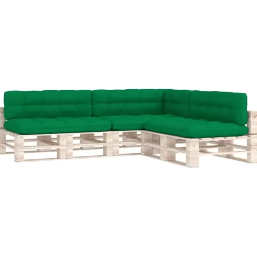 vidaXL Decor* Pallet Sofa Cushions 7 Pcs Green