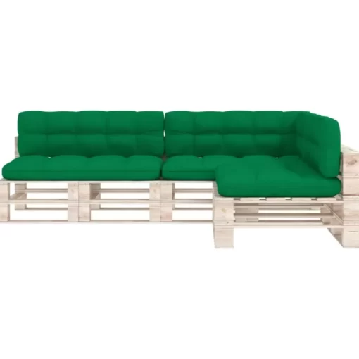 vidaXL Decor* Pallet Sofa Cushions 7 Pcs Green