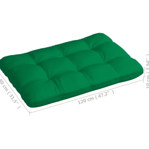 vidaXL Decor* Pallet Sofa Cushions 7 Pcs Green