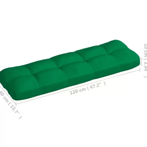 vidaXL Decor* Pallet Sofa Cushions 7 Pcs Green