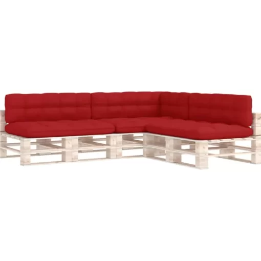 vidaXL Decor* Pallet Sofa Cushions 7 Pcs Red