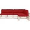 vidaXL Decor* Pallet Sofa Cushions 7 Pcs Red