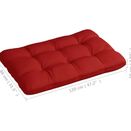 vidaXL Decor* Pallet Sofa Cushions 7 Pcs Red