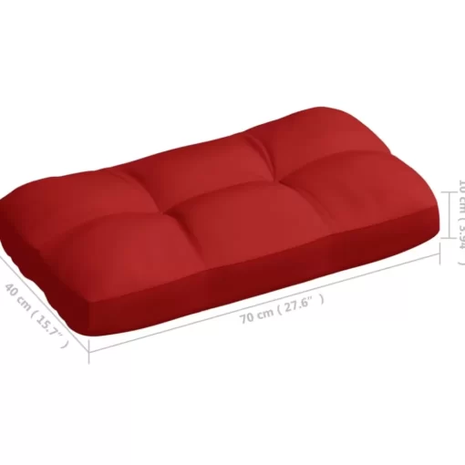 vidaXL Decor* Pallet Sofa Cushions 7 Pcs Red