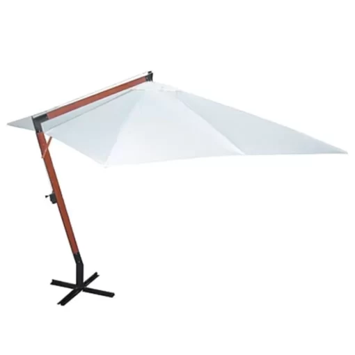 vidaXL Lawn & Garden* Parasol 118.1"X157.5" White