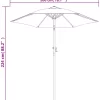 vidaXL Lawn & Garden* Parasol Anthracite 78.7