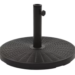 vidaXL Lawn & Garden* Parasol Base Black Round 55.1 Lbs