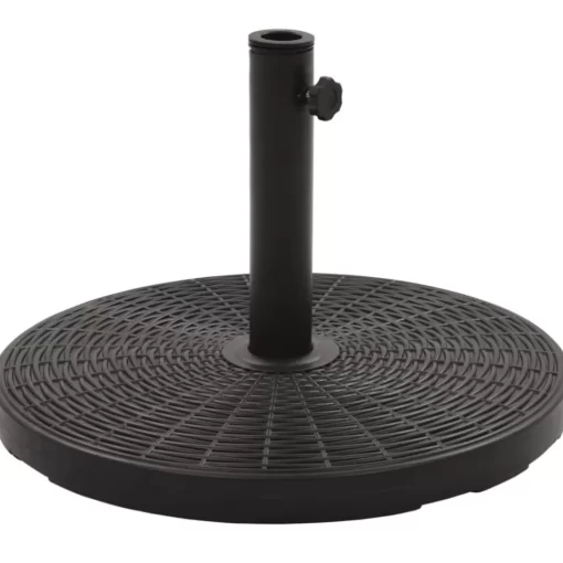 vidaXL Lawn & Garden* Parasol Base Black Round 55.1 Lbs