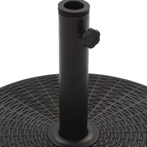 vidaXL Lawn & Garden* Parasol Base Black Round 55.1 Lbs