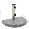 vidaXL Lawn & Garden* Parasol Base Granite 22 Lb Curved Gray