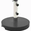 vidaXL Lawn & Garden* Parasol Base Granite 44.1 Lb Round Black