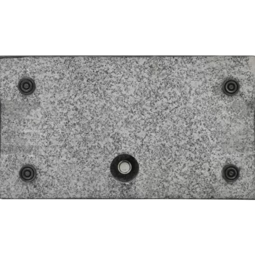 vidaXL Lawn & Garden* Parasol Base Granite 55.1 Lb Rectangular Black