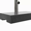 vidaXL Lawn & Garden* Parasol Base Granite 55.1 Lb Rectangular Black