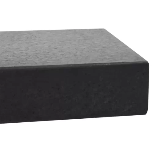 vidaXL Lawn & Garden* Parasol Base Granite 55.1 Lb Rectangular Black