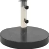 vidaXL Lawn & Garden* Parasol Base Granite 62.8 Lb Round Black