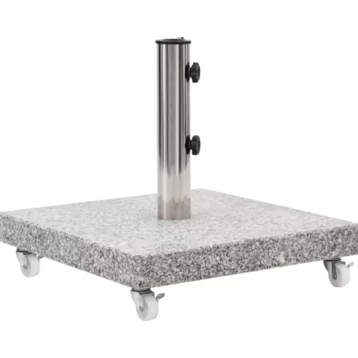 vidaXL Lawn & Garden* Parasol Base Granite 66.1 Lb Square Gray