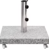 vidaXL Lawn & Garden* Parasol Base Granite 66.1 Lb Square Gray