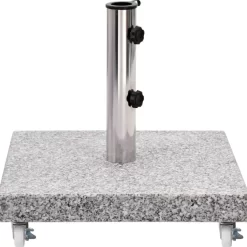 vidaXL Lawn & Garden* Parasol Base Granite 66.1 Lb Square Gray