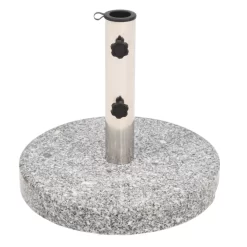 vidaXL Lawn & Garden* Parasol Base Granite Round 44.1 Lb