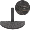 vidaXL Lawn & Garden* Parasol Base Resin Half Round Bronze 19.8 Lbs