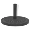 vidaXL Lawn & Garden* Parasol Base Resin Round Black 30.9 Lb