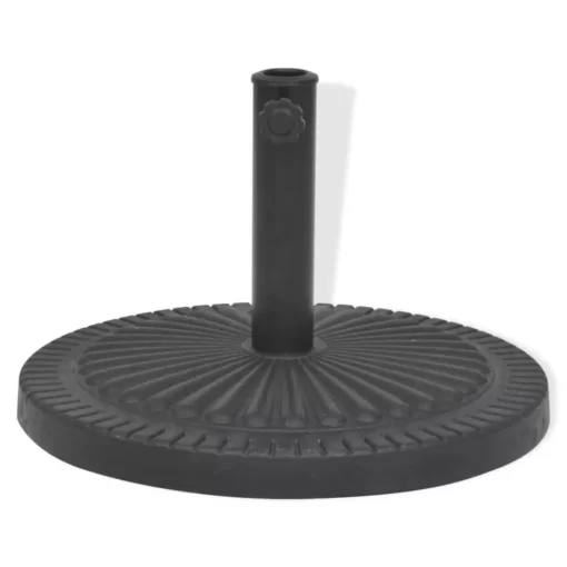 vidaXL Lawn & Garden* Parasol Base Resin Round Black 30.9 Lb