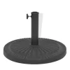 vidaXL Lawn & Garden* Parasol Base Resin Round Black 30.9 Lb