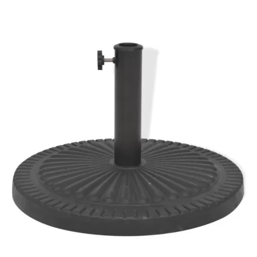 vidaXL Lawn & Garden* Parasol Base Resin Round Black 30.9 Lb