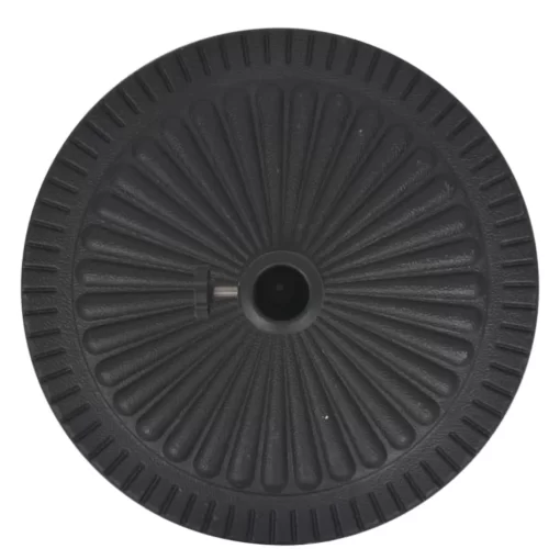 vidaXL Lawn & Garden* Parasol Base Resin Round Black 30.9 Lb