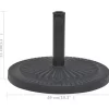 vidaXL Lawn & Garden* Parasol Base Resin Round Black 30.9 Lb