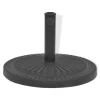 vidaXL Lawn & Garden* Parasol Base Resin Round Black 63.9 Lb