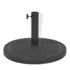 vidaXL Lawn & Garden* Parasol Base Resin Round Black 63.9 Lb