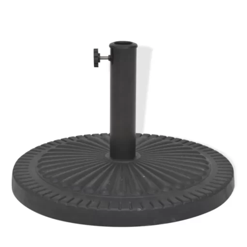 vidaXL Lawn & Garden* Parasol Base Resin Round Black 63.9 Lb