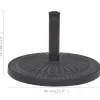 vidaXL Lawn & Garden* Parasol Base Resin Round Black 63.9 Lb