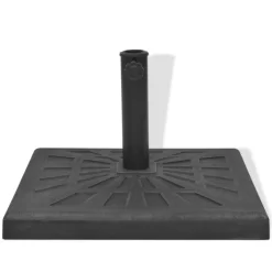 vidaXL Lawn & Garden* Parasol Base Resin Square Black 26.5 Lb