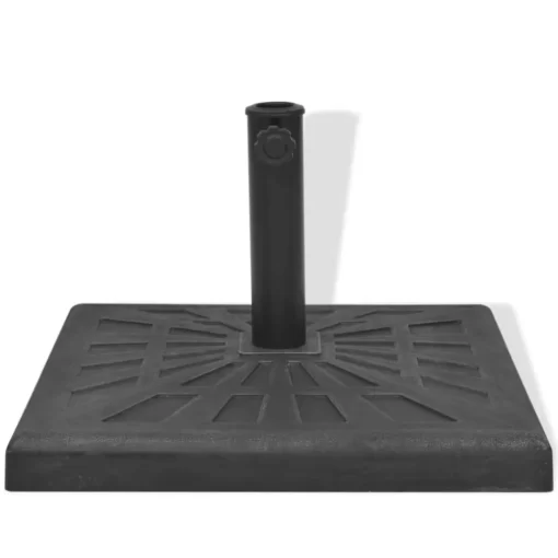 vidaXL Lawn & Garden* Parasol Base Resin Square Black 26.5 Lb