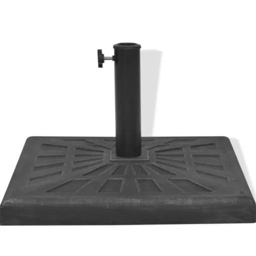 vidaXL Lawn & Garden* Parasol Base Resin Square Black 26.5 Lb