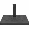 vidaXL Lawn & Garden* Parasol Base Resin Square Black 41.9 Lb