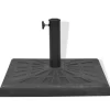 vidaXL Lawn & Garden* Parasol Base Resin Square Black 41.9 Lb