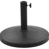 vidaXL Lawn & Garden* Parasol Base Round Polyresin 22 Lb Black