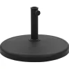 vidaXL Lawn & Garden* Parasol Base Round Polyresin 41.9 Lb Black