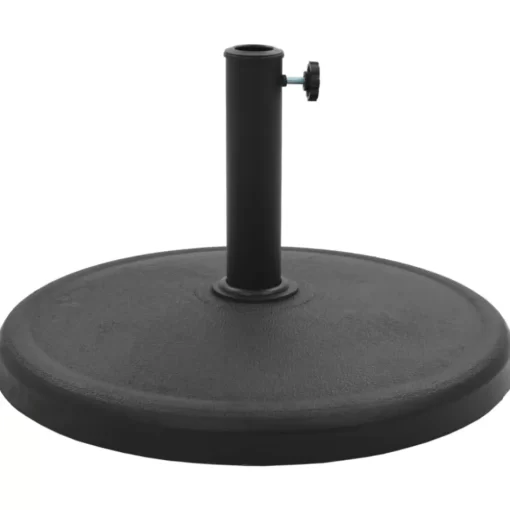 vidaXL Lawn & Garden* Parasol Base Round Polyresin 41.9 Lb Black