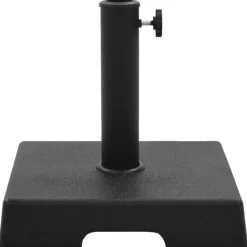 vidaXL Lawn & Garden* Parasol Base Square Polyresin 17.6 Lb Black