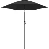 vidaXL Lawn & Garden* Parasol Black 78.7