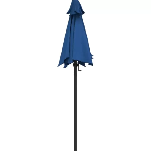 vidaXL Lawn & Garden* Parasol Blue 78.7"X88.2" Aluminum