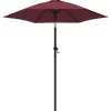 vidaXL Lawn & Garden* Parasol Burgundy 78.7