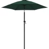 vidaXL Lawn & Garden* Parasol Green 78.7