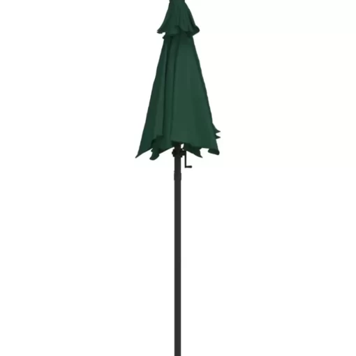 vidaXL Lawn & Garden* Parasol Green 78.7"X83.1" Aluminum