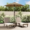 vidaXL Lawn & Garden* Parasol Taupe 78.7